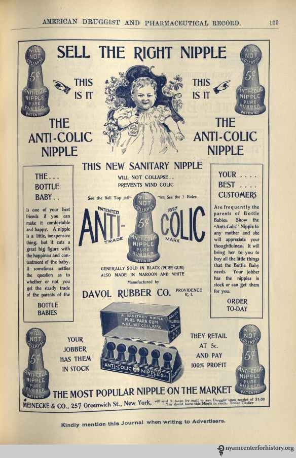 Ad published in American Druggist and Pharmaceutical Record, volume 36, number 6, March 25, 1900.
