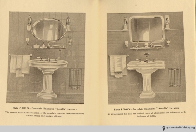 Pages 16-17, The Evolution of the Bath Room, circa 1912.